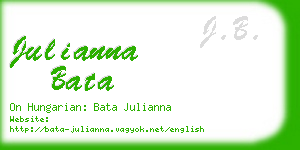 julianna bata business card